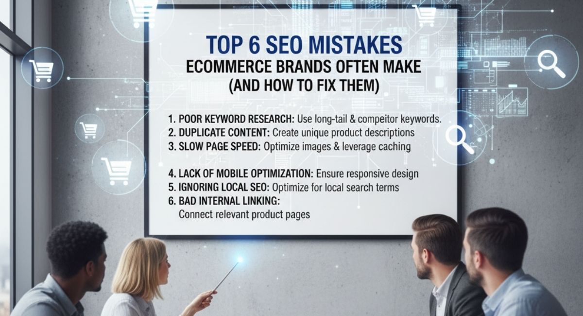 Top 6 SEO Mistakes eCommerce Brands Often Make